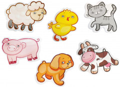 Пазлы-контуры мягкие «Домашние животные» - Фото 2