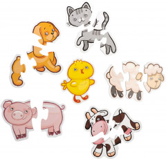 Пазлы-контуры мягкие «Домашние животные» - Фото 3