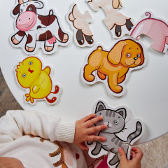 Пазлы-контуры мягкие «Домашние животные» - Фото 6