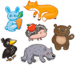 Пазлы-контуры мягкие «Лесные животные» - Фото 2