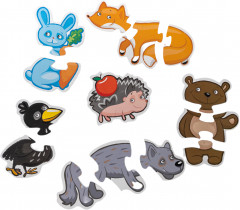 Пазлы-контуры мягкие «Лесные животные» - Фото 3