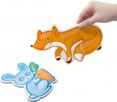 Пазлы-контуры мягкие «Лесные животные» - Фото 4