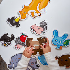 Пазлы-контуры мягкие «Лесные животные» - Фото 6