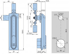 Замок металлический с ключом - Фото 2