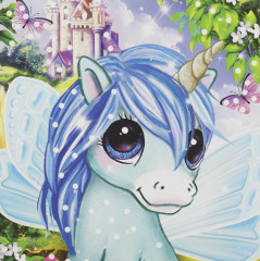 Аппликация из перьев и страз «Единорог» - Фото 3