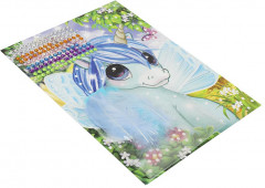 Аппликация из перьев и страз «Единорог» - Фото 2