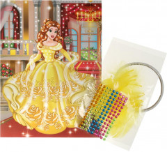 Аппликация из перьев и страз «Прекрасный бал» - Фото 1