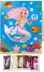 Аппликация из песка с глиттером «СуперМодель» - Фото 1