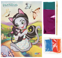 Аппликация из песка и фольги - Фото 1