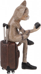 Фигурка декоративная «Кот-путешественник» - Фото 4