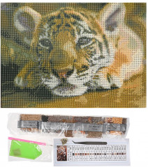 Мозаика алмазная «Тигрёнок» - Фото 1