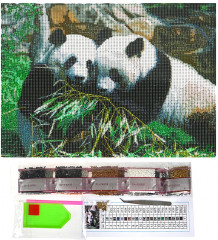 Мозаика алмазная «Панды» - Фото 1