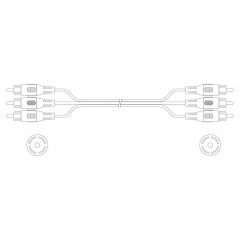 Кабель Dendy 16 бит AV 3x3 RCA - Фото 5