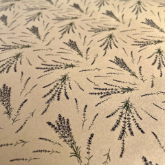 Бумага упаковочная крафтовая «Французская лаванда» - Фото 1