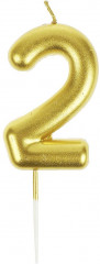 Свеча для торта «Цифра 2» - Фото 2