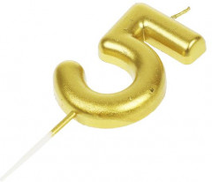 Свеча для торта «Цифра 5» - Фото 3