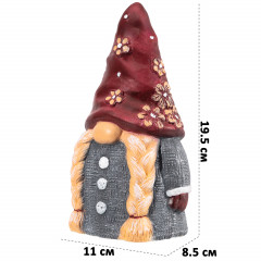 Фигурка «Гном с бордовым колпачком» - Фото 1