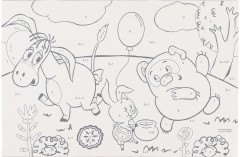 Картина по номерам «Винни-Пух и друзья» - Фото 3