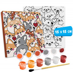 Картина по номерам «Корги» - Фото 2