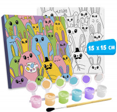 Картина по номерам «Яркие кролики» - Фото 3