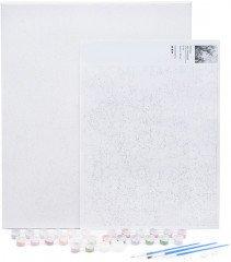 Картина по номерам «Ирисы, абстракция» - Фото 1