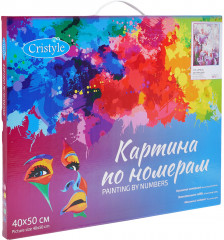 Картина по номерам «Ирисы, абстракция» - Фото 3