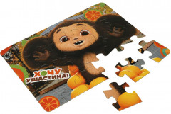 Набор пазлов в коробке 2 в 1 «Чебурашка» - Фото 3