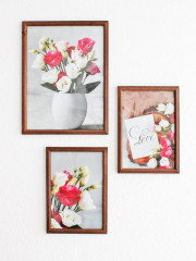 Набор постеров в деревянной раме «Цветочный букет» - Фото 2