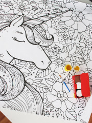Плакат для рисования «Единороги» - Фото 2