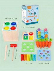 Сортер 5 в 1 «Монтессори» - Фото 3