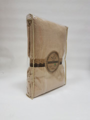 Простыня вафельная (1,5-спальная, хлопок, 160x230 см), цвет кофе с молоком - Фото 1