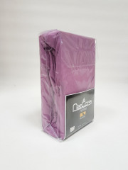 Трикотажная простыня на резинке (евро, 180х200+27 см), цвет фиолетовый - Фото 1