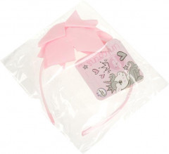 Ободок для волос с розовым бантом - Фото 4