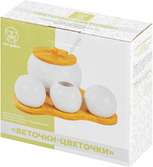 Набор посуды для сервировки «Веточки-цветочки» - Фото 8