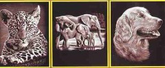 Гравюра медная "Слон, тигр, собака" - Фото 2
