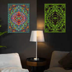 Картина по номерам со светящейся краской «Этнический орнамент» - Фото 3