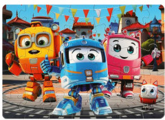 Макси-пазл «Роботы-поезда» - Фото 1