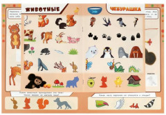 Активити 3 в 1 с наклейками «Животные» - Фото 2