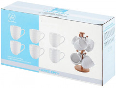 Набор кружек на деревянной подставке «Айсберг волны» - Фото 5