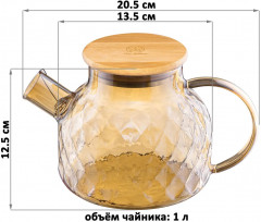 Чайник заварочный «Crystal glass» - Фото 2