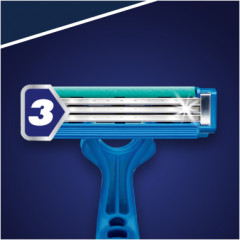 Бритвы одноразовые Gillette Blue Simple 3, 8 шт - Фото 4