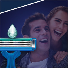 Бритвы одноразовые Gillette Blue Simple 3, 8 шт - Фото 6