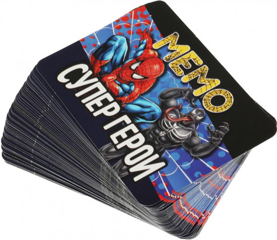 Игра карточная «Мемо. Супергерои»