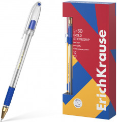 Ручка шариковая «L-30 Gold Stick&Grip» - Фото 1