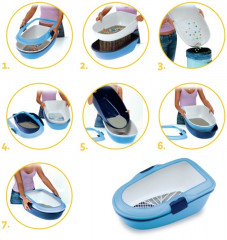 Туалет с функцией быстрой уборки «Furba» с просеивателем, 39x59 см - Фото 1