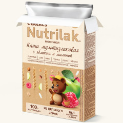 Каша молочная цельнозерновая мультизлаковая «Яблоко с малиной» - Фото 5