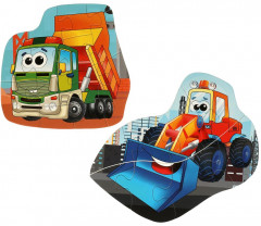 Набор макси-пазлов 2 в 1 «Полезный транспорт» - Фото 3