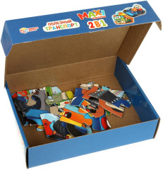 Набор макси-пазлов 2 в 1 «Полезный транспорт» - Фото 2