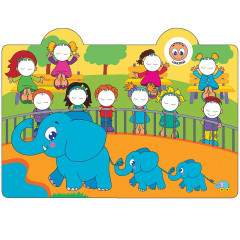 В зоопарке (Наклейки-смайлики), книга с наклейками - Фото 1