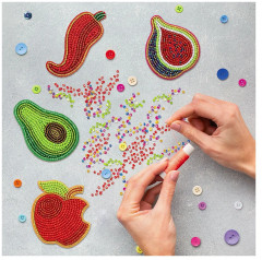 Набор для изготовления украшения-патча «Яблоко» - Фото 4